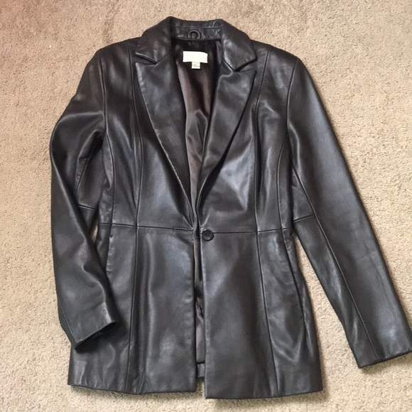 Cache Jackets & Blazers - Sassy Brown Leather Jacket sz 4 Cache Jackets & Blazers - Sassy Brown Leather Jacket sz 4